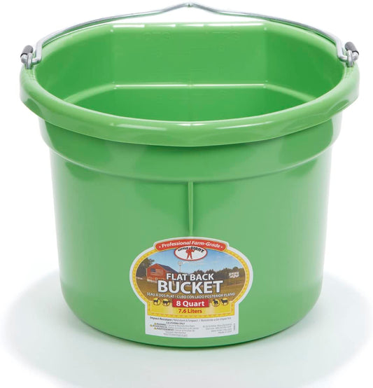 Little Giant® Flat Back Plastic Bucket (8 Qt.)