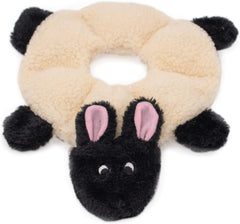ZippyPaws Loopy -  Dogs toys, Soft Plush Puppy Products, Sheep