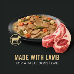 Purina Pro Plan Lamb & Vegetables Wet Dog Food in Gravy – 12 Pack 13 oz Cans