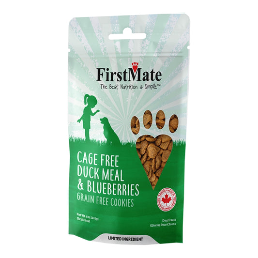FirstMate Grain-Free Duck & Blueberry Dog Treats – Biscuit Style