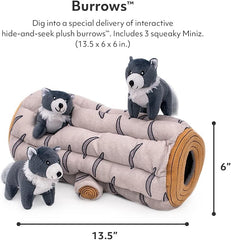 ZippyPaws Zippy Burrow Dog Toy Artic Wolf (size: XL)