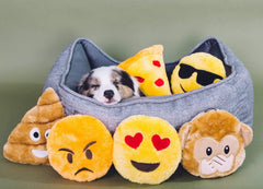 ZippyPaws Squeakie Emojiz Pizza Slice Plush Dog Toy