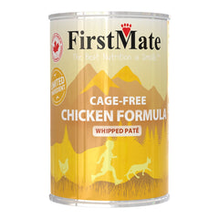 FirstMate Grain-Free Cage-Free Chicken Wet Cat Food (Pâté) – 12.2 oz Cans (12 Pack Case)