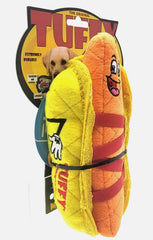 Tuffy Funny Food Hotdog Plush Dog Toy