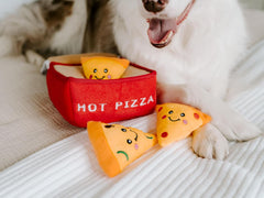 ZippyPaws Burrow for Small & Medium Dogs- Pizza Box