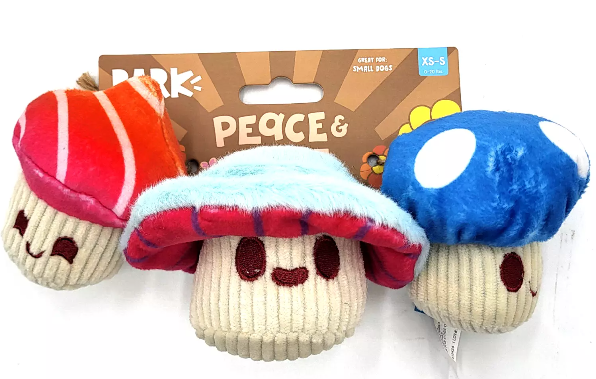 Bark Alice’S Magic Mushrooms Dog Toy Extra Small / Small