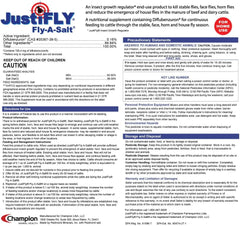 JustiFLY® Fly-A-Salt – Mineral Salt with Feed-Through Fly Control