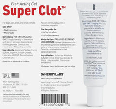Synergy Labs Veterinary Formula Clinical Care Super Clot Gel 1 oz