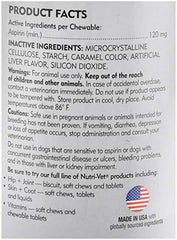 Nutri-Vet® Aspirin Chewable Tablets for Dogs – Pain Relief & Anti-Inflammatory Support