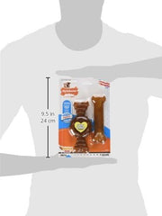 Nylabone Ring Bone Chew Toy for Puppies, Puppy Teething Toys, Puppy Enrichment Toys, Chicken Flavor