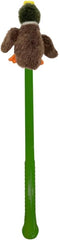 Flingerz Furry Duck on a Stick Dog Toy