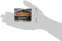 Evanger'S 776255 Grain Free 100-Percent Rabbit For Dogs And Cats, 6-Ounce 24 pk