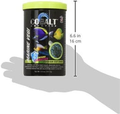 Cobalt Aquatics Marine Vegi Flakes with Probiotics- for Marine and Reef Fish of All Types