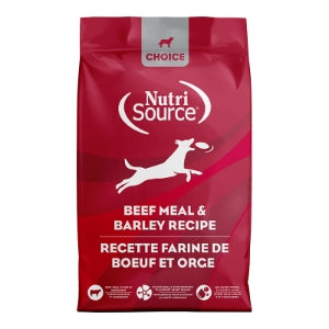 NutriSource Choice Dry Dog Food, Beef Meal & Barley Recipe