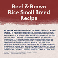Natural Balance Limited Ingredient Small-Breed Adult Dry Dog Food with Healthy Grains, Beef & Brown Rice, 12 Pound (Pack of 1)