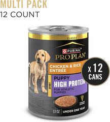 Purina Pro Plan Sport Chicken & Rice Wet Puppy Dog Food – 12 Pack 13 oz Cans