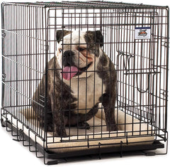 Pet Lodge® Fleece Pet Bed | Crate Pad | Cream Dog Bed | Machine Washable | Easily Storable