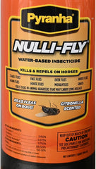 Pyranha Nulli-Fly Horse Fly Spray – Water-Based, 32 oz