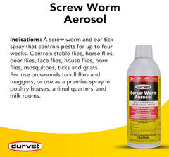 Durvet® Screw Worm Aerosol, 12 oz, Brown/A
