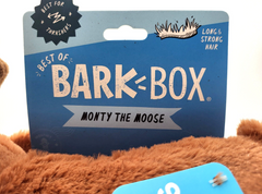 Bark Monty the Moose Plush Dog Toy Brown Small / Medium