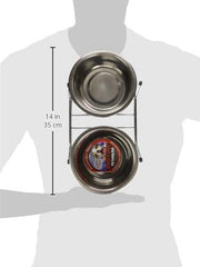 Loving Pets Double Diner Dog Bowl – 1 Quart