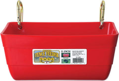 Little Giant® 11" Fence Feeder with Clips – Durable Plastic Feed Trough for Livestock