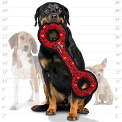 TUFFY® - World's Tuffest Soft Dog Toy® - Ultimate Tug-O-War - Squeakers - Multiple Layers. Made Durable, Strong & Tough. Interactive Play (Tug, Toss & Fetch). Machine Washable & Floats.
