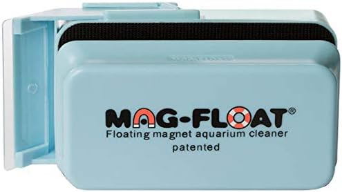 Large Plus + Acrylic Aquarium Algae with Scraper Cleaner | Magfloat Floating Magnetic Fish Tank Magnet Cleaning Scrubber Brush Tool for Freshwater Saltwater Marine Reef Tanks