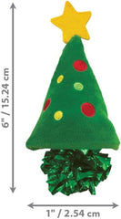 KONG Holiday Crackles Christmas Tree Cat Toy