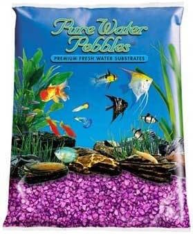World Wide Imports Nature's Ocean Pure Water Pebble Aquarium Gravel - Purple Passion