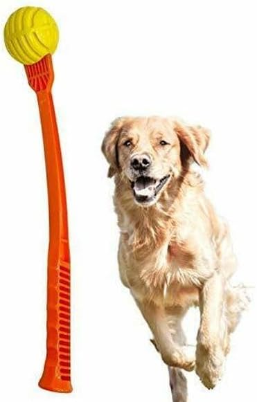 Flingerz Ultra Durable Whistling Ball Launcher Dog Toy