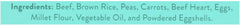 Portland Pet Food Human-Grade Homestyle Dog Meal, Rosie's Beef N' Rice, All Natural, Gluten Free, 9 Ounce (Pack of 8)
