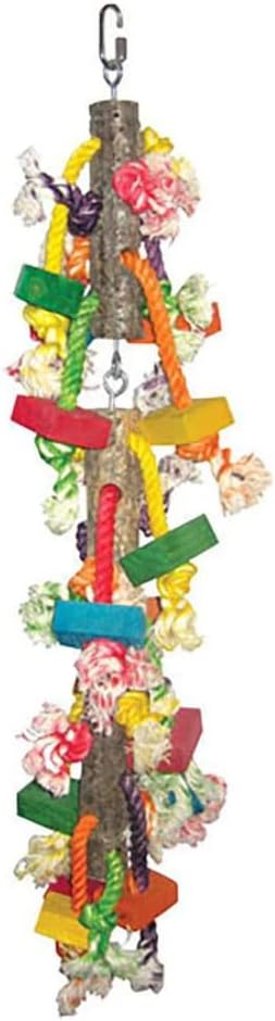 Large Real Wood with Hanging Blocks on Rope