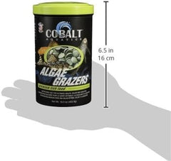 Cobalt Aquatics Algae Grazer Wafers, Nutrient-Rich Sinking Food for Plecos, Shrimp & Bottom Feeders - Supports Health, Digestion & Clear Water
