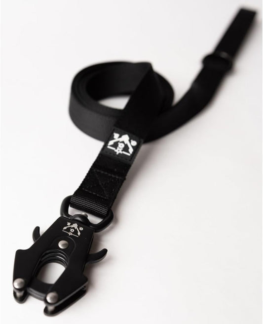 Operation Good Boy Tactical Leash (Black) - Durable, Strong, and Comfortable - Heavy Duty Aviation Aluminum Clip with 360 Degree Swivel - Veteran Owned and Operated