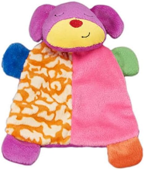 SPOT Lil Plush Blanket Dog Toy - Soft Fabric with Squeaker and Crinkle, Perfect for Cuddling, Anxiety Relief, Soothing Comfort, Great for Small Dogs and Puppies - 7in, Assorted Colors