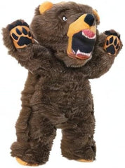 MIGHTY- Angry Animal Bear - Squeaker-Multiple Layers. Made Durable, Strong & Tough. Interactive Play (Tug, Toss & Fetch). Machine Washable & Floats