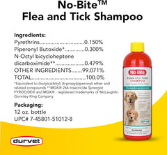 Durvet® No-Bite™ Flea &amp; Tick Shampoo – 12 oz