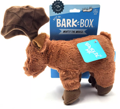 Bark Monty the Moose Plush Dog Toy Brown Small / Medium