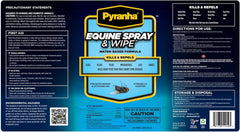 Pyranha Equine Spray and Wipe Fly Repellent – Quart