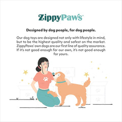 ZippyPaws ecoZippy Cotton Cuddler Dog Toy, Bear