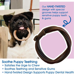 N-Bone® Puppy Teething Rings – Taste of Texas Burnt Ends Flavor (3 Pack)