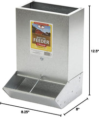 Little Giant® 2-Hole Baby Pig Feeder – Durable Galvanized Piglet Feeder