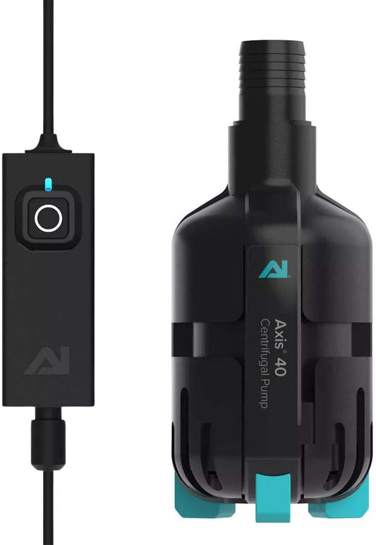 Aqua Illumination AI Axis Centrifugal Smart Controllable Aquarium Pump - 400 GPH, Ultra Quiet Energy Efficient (Axis 40)