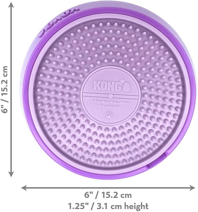 KONG Licks Spinz Rotating Textured Food Pad with Non-Skid Base
