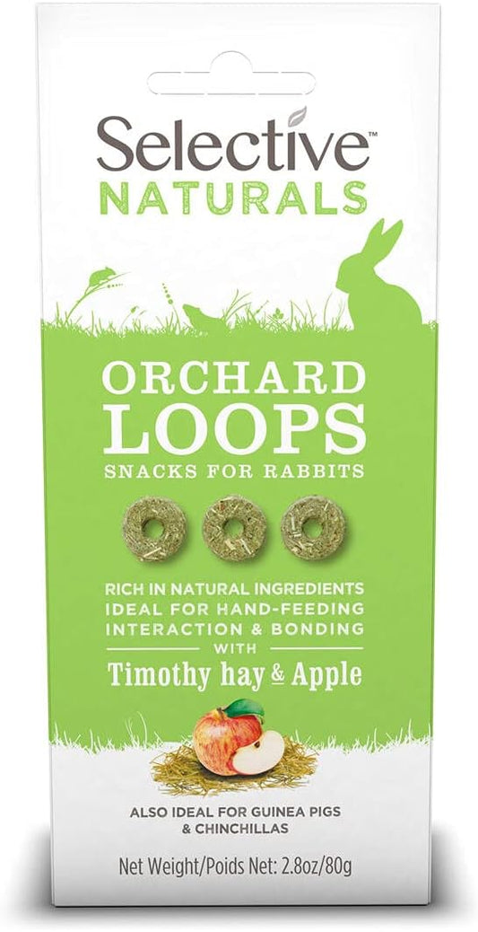 Supreme Science Selective Naturals Orchard Loops with Timothy Hay & Apple for Rabbits, 2.8 oz.
