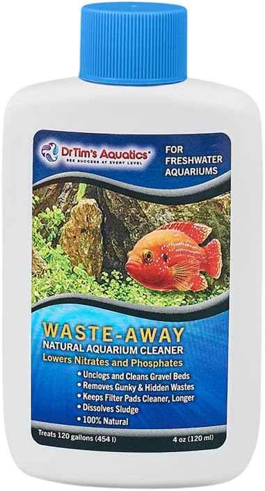 DrTim’s Aquatics Freshwater Waste-Away – Natural Aquarium Solution for Managing Organic Waste and Supporting Clean Freshwater Tank Environments
