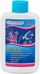 DrTim’s Aquatics Re-Fresh for Saltwater Aquariums – 100% Natural Fish Tank Sanitizer & Revitalizer Conditioner Solution for Fresh, Crystal-Clear, Sparkling Water