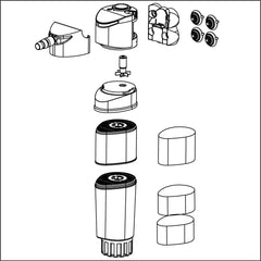 SICCE Shark ADV 400 Internal Filter, freshwater and saltwater application, for submerged use|106 GPH