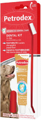 Petrodex Dental Care Kit for Dogs and Puppies, Cleans Teeth and Fights Bad Breath, Reduces Plaque and Tartar Formation, Enzymatic Tooth Brushing Kit, Peanut Flavor, 2.5oz Toothpaste + Toothbrush